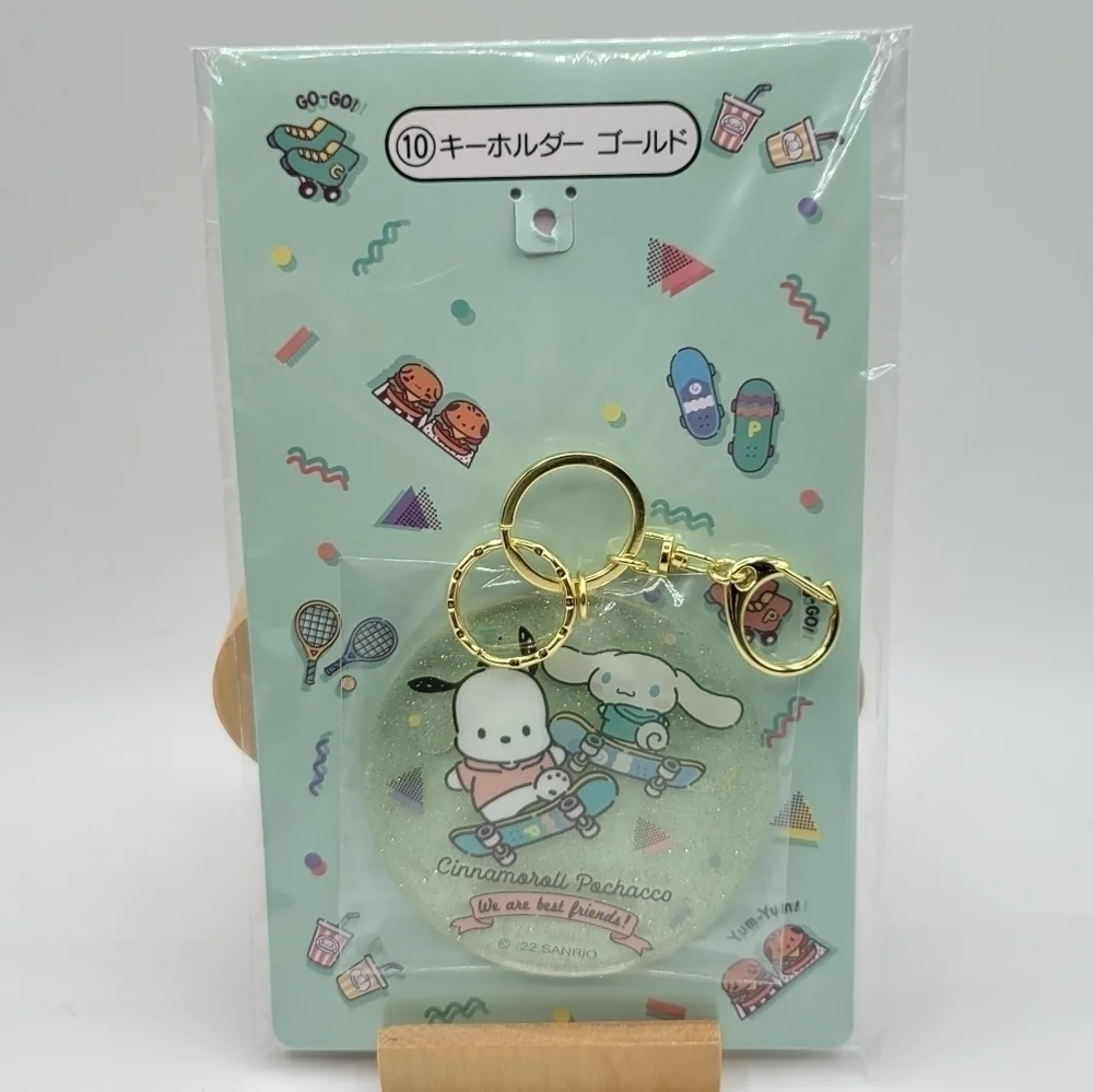 Sanrio Cinnamoroll Pochacco Round Acrylic Keychain